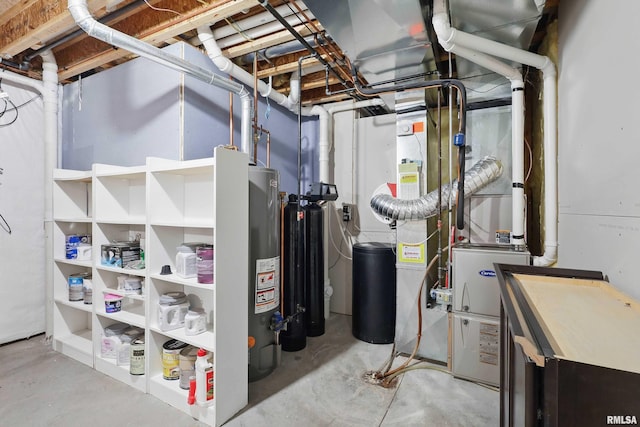 utilities featuring water heater