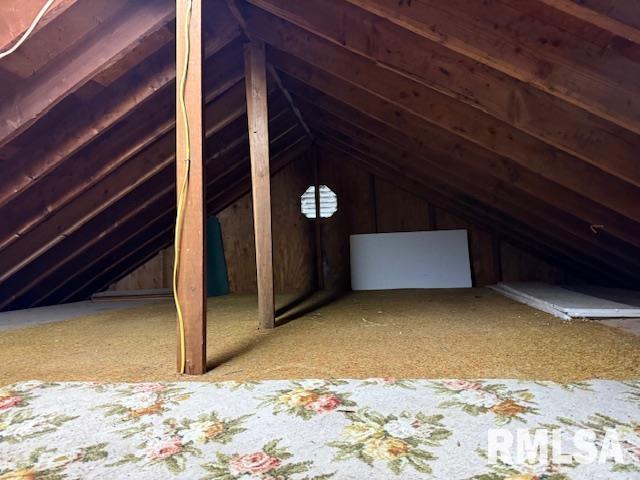 view of attic