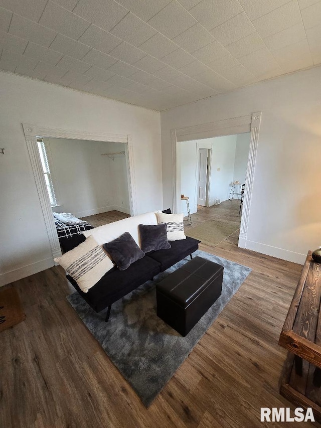 818 16th Ave, Fulton, IL 61252 - living area featuring baseboards and wood finished floors