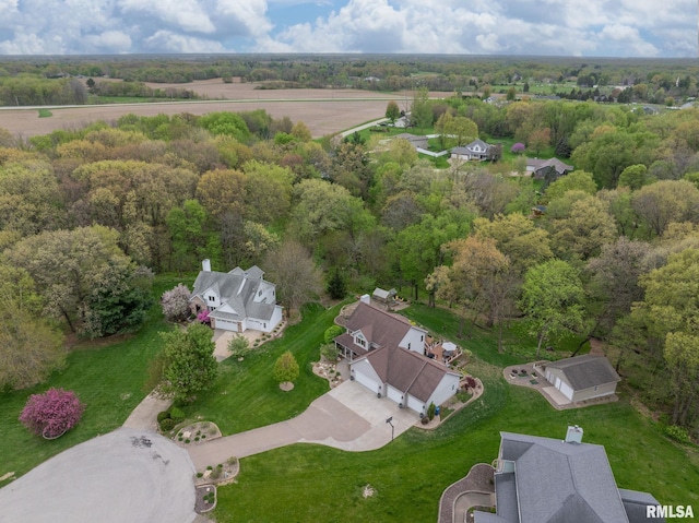 bird's eye view featuring a residential view