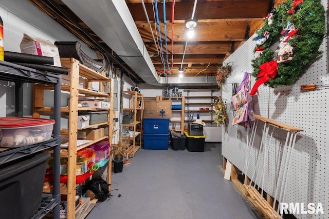 view of storage room