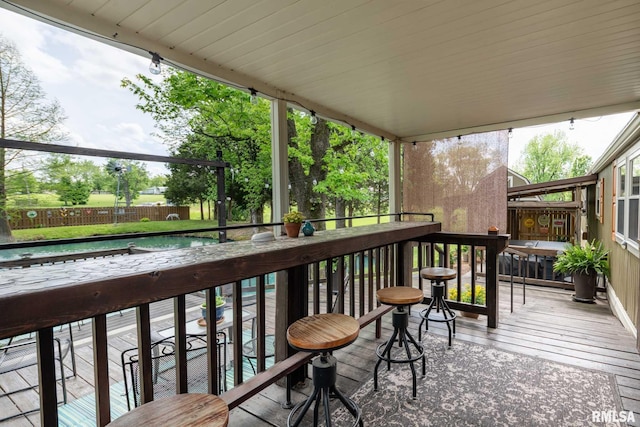 208 E Alexander St, Energy, IL 62933 - wooden deck featuring a fenced backyard