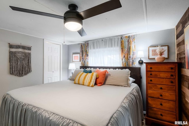 208 E Alexander St, Energy, IL 62933 - bedroom with a closet and ceiling fan