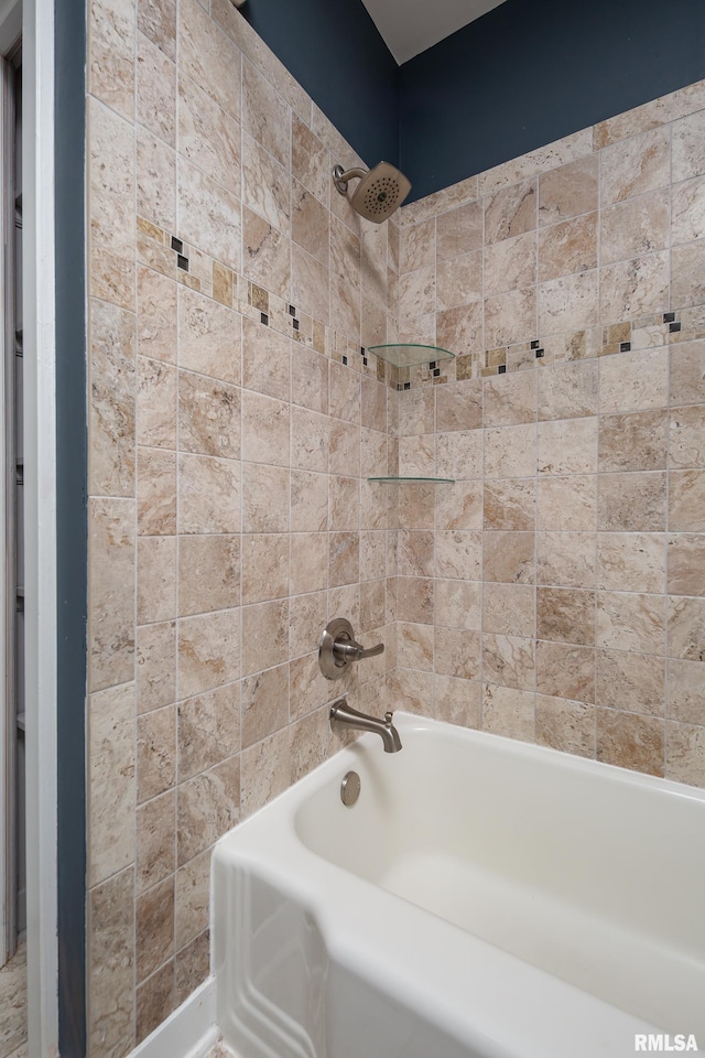 bathroom featuring washtub / shower combination