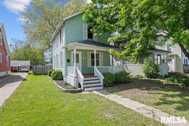2350 Jefferson Ave, Davenport, IA 52803 - view of front of property with a porch