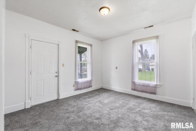 720 Wilkes Ave, Davenport, IA 52802 - carpeted empty room featuring a textured ceiling, healthy amount of natural light, and baseboards