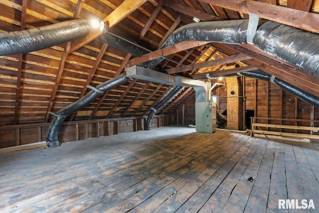 720 Wilkes Ave, Davenport, IA 52802 - attic featuring heating unit