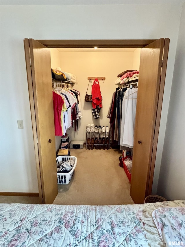 view of closet