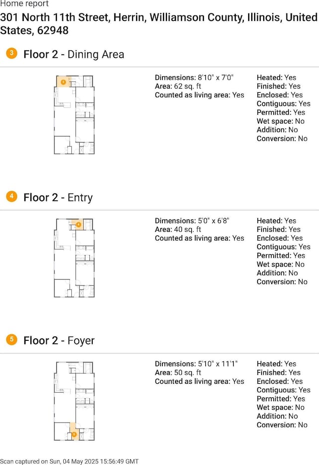 301 N 11th St, Herrin, IL 62948 - floor plan / room layout