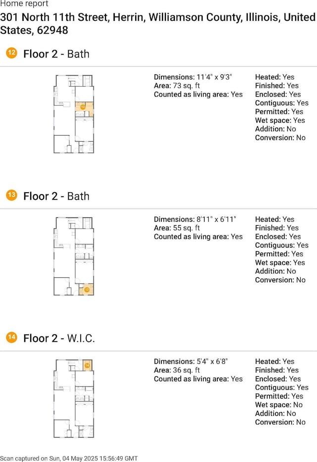 301 N 11th St, Herrin, IL 62948 - floor plan / room layout