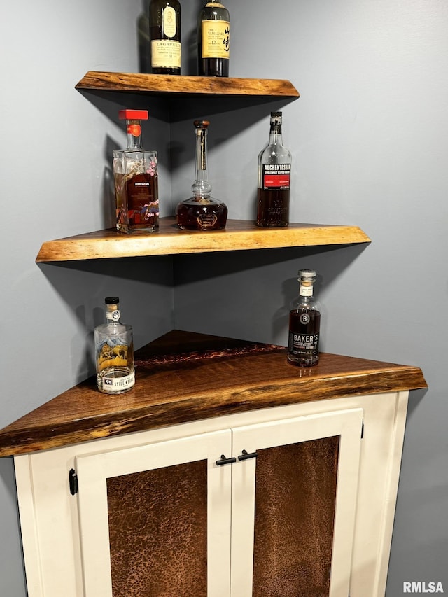 view of bar