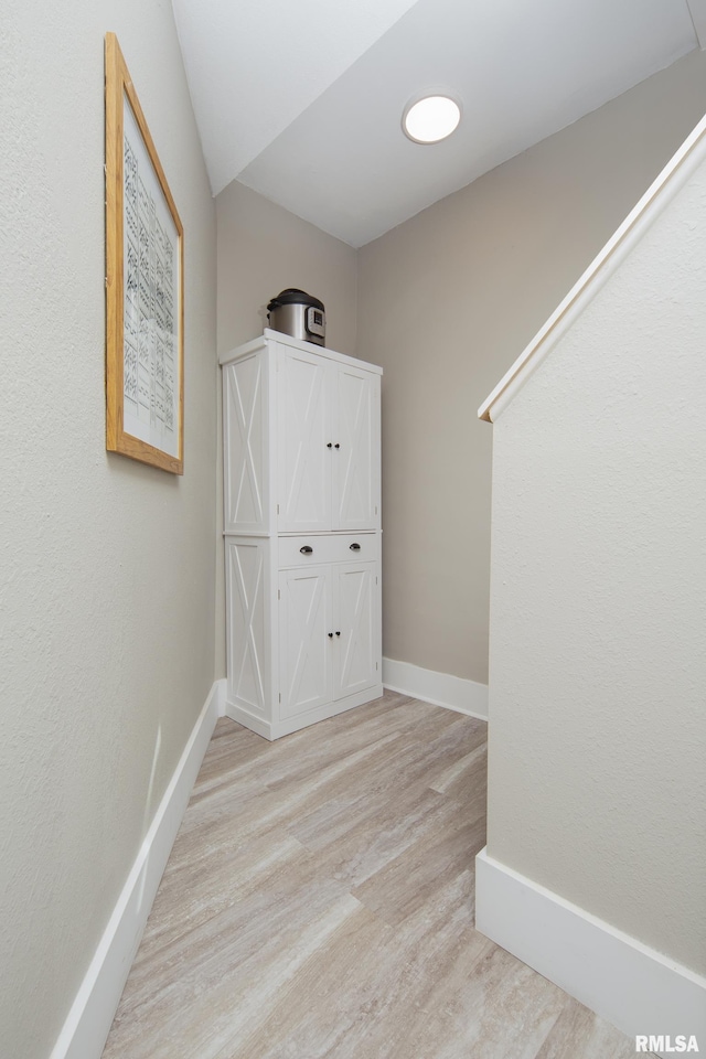 walk in closet featuring light wood-style floors