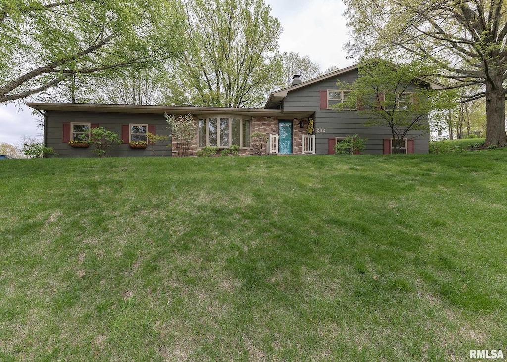 202 Pin Oak Dr, Geneseo, IL 61254 - back of property with a yard