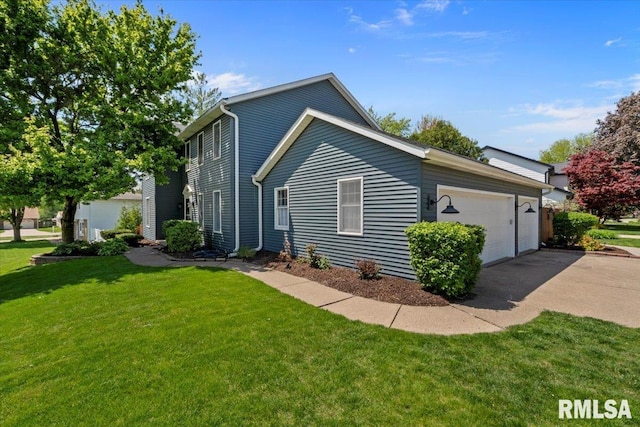 4690 Lindbergh Dr, Bettendorf, IA 52722 - view of property exterior featuring a yard
