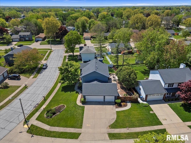 4690 Lindbergh Dr, Bettendorf, IA 52722 - aerial perspective of suburban area
