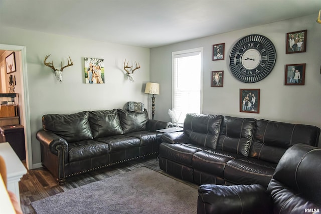 129 E High St, Mendon, IL 62351 - living room with wood finished floors