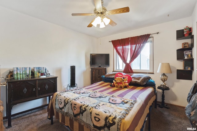 2505 26th Avenue Ct Unit J, Rock Island, IL 61201 - bedroom featuring carpet and a ceiling fan