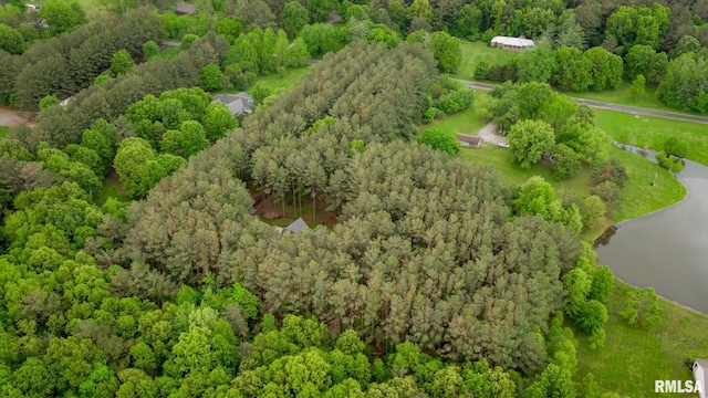 3972 Baptist Camp Rd, Carterville, IL 62918 - drone / aerial view of a nearby body of water and a forest
