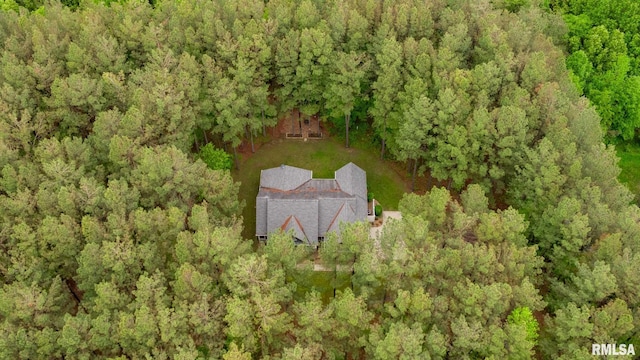 3972 Baptist Camp Rd, Carterville, IL 62918 - aerial view of property and surrounding area with a heavily wooded area