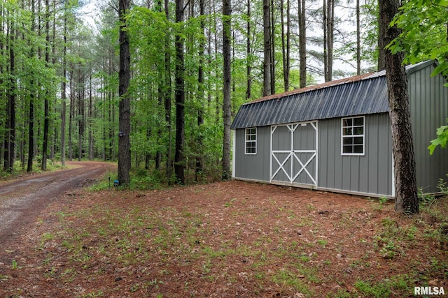 3972 Baptist Camp Rd, Carterville, IL 62918 - view of shed with a view of trees