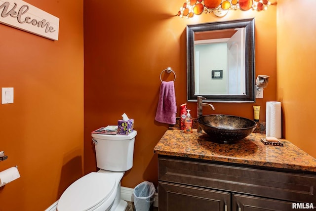 17503 N Woodlawn Ln, Woodlawn, IL 62898 - bathroom with toilet and vanity
