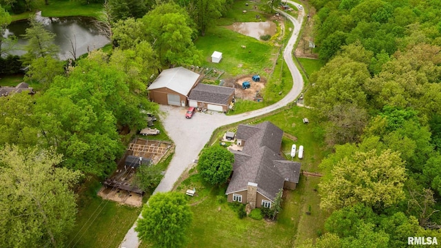 17503 N Woodlawn Ln, Woodlawn, IL 62898 - bird's eye view of a large body of water