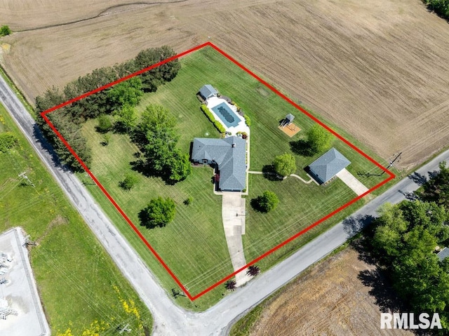 12 Old Marion Rd, West Frankfort, IL 62896 - view of rural area with property boundaries highlighted