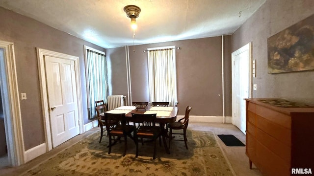 dining area with baseboards