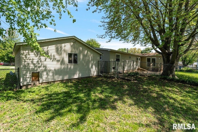 view of back of property