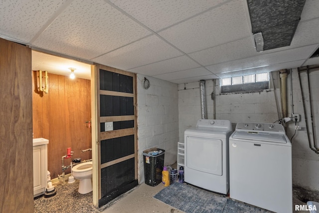 laundry area with washer and dryer