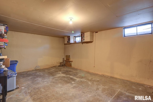 view of basement