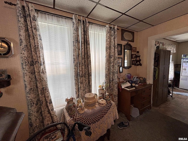 451 S Grove St, Kewanee, IL 61443 - dining room featuring a drop ceiling and healthy amount of natural light