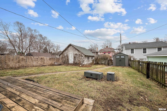 2307 N Ripley St, Davenport, IA 52803 - view of yard with a shed, an outdoor structure, and a deck