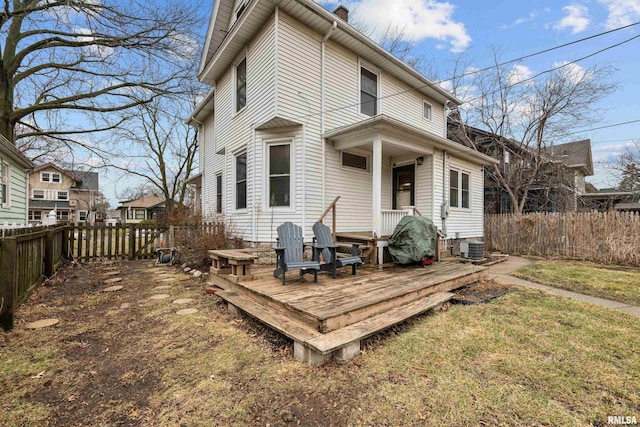 2307 N Ripley St, Davenport, IA 52803 - back of house featuring a deck