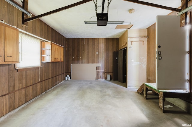 602 Barr St, Carterville, IL 62918 - garage featuring wood walls