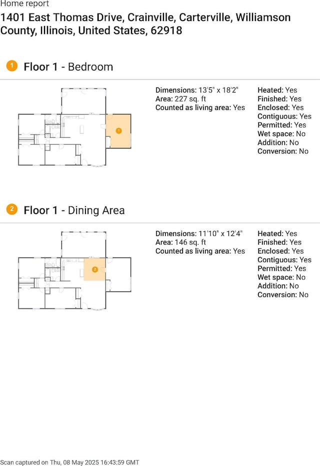 1401 Thomas St, Carterville, IL 62918 - home floor plan