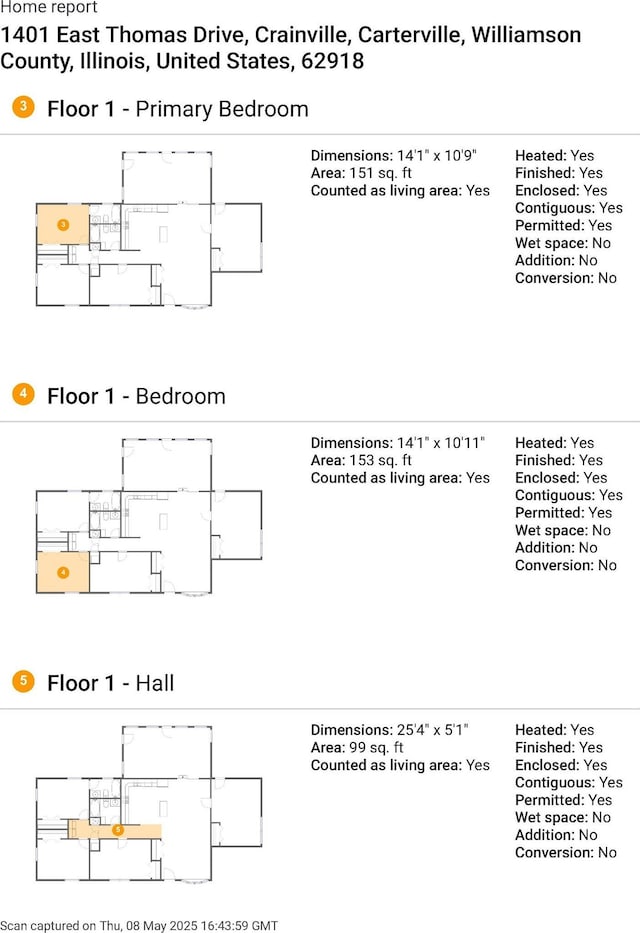 1401 Thomas St, Carterville, IL 62918 - home floor plan