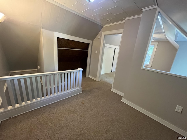 1935 12th Ave, Moline, IL 61265 - bonus room with carpet floors, vaulted ceiling, and baseboards