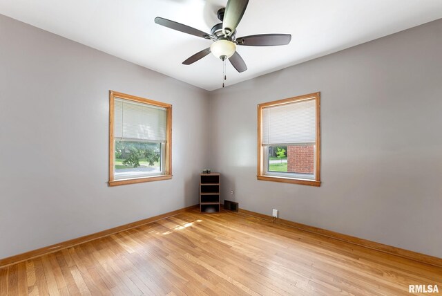 101 N Ridge St, Cambridge, IL 61238 - unfurnished room featuring plenty of natural light, light wood-style floors, and baseboards