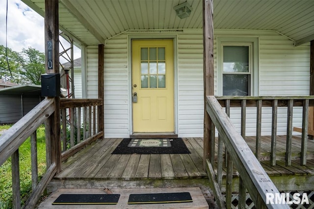 view of entrance to property