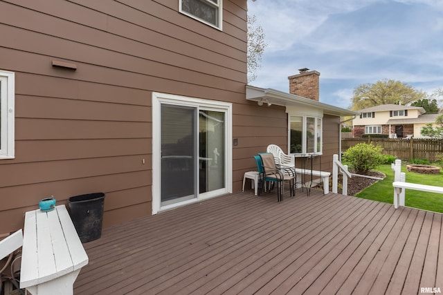 2828 Jersey Ridge Rd, Davenport, IA 52803 - wooden deck featuring fence
