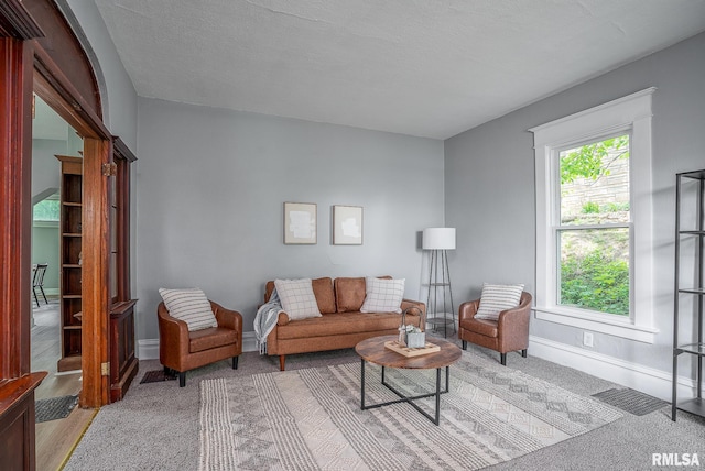 534 Lincoln Ct, Davenport, IA 52804 - living area with baseboards and light colored carpet