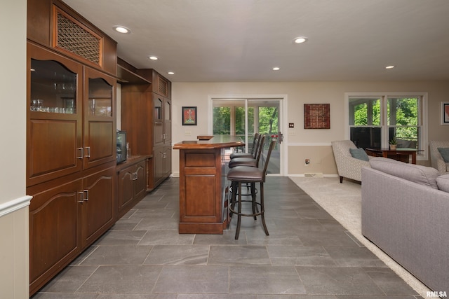 1220 38th Avenue Ct, Rock Island, IL 61201 - bar featuring baseboards and recessed lighting