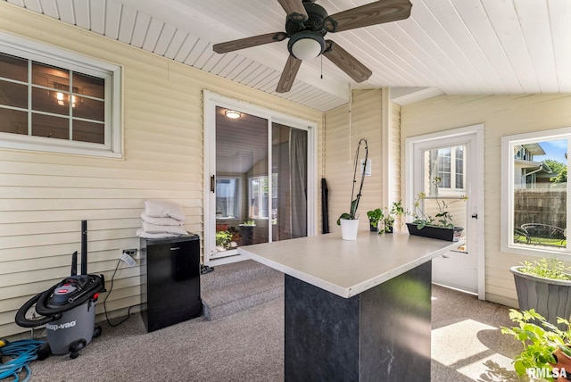 2115 W 31st St, Davenport, IA 52804 - view of patio with a ceiling fan