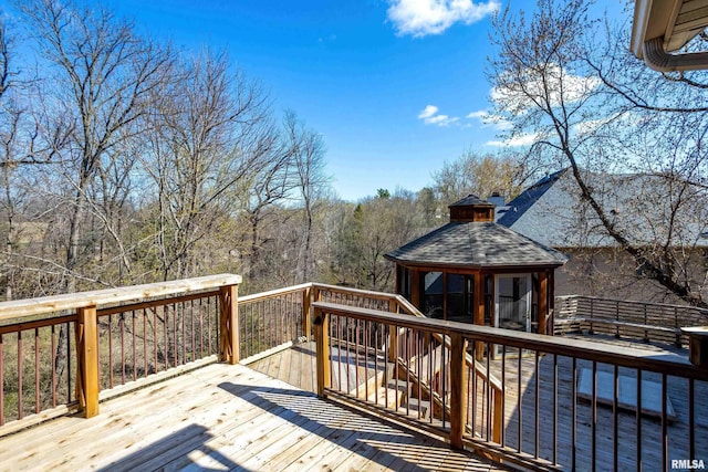 6800 Ridges Ct, Bettendorf, IA 52722 - deck with a gazebo