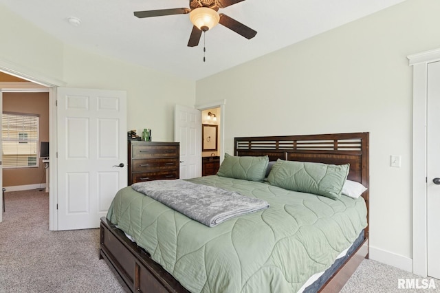 725 Cox Ct, Le Claire, IA 52753 - bedroom featuring carpet floors, baseboards, and ceiling fan