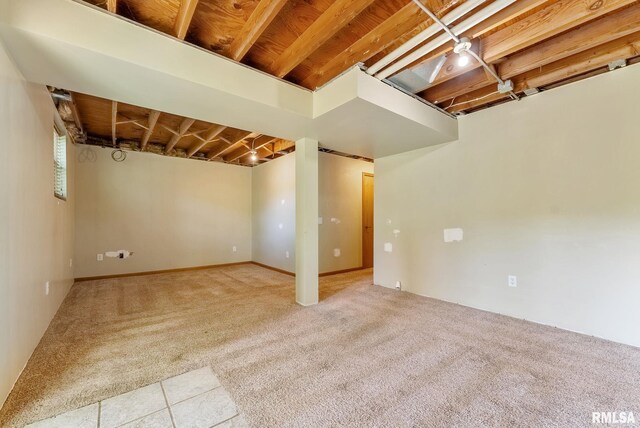 5812 N Thornwood Ave, Davenport, IA 52806 - basement featuring carpet floors