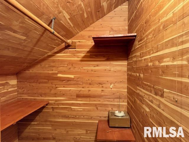 1003 16th Ave N, Clinton, IA 52732 - walk in closet featuring vaulted ceiling