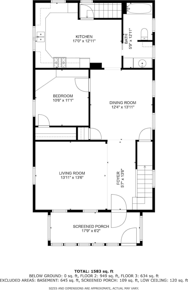 1845 S Bluff Blvd, Clinton, IA 52732 - home floor plan