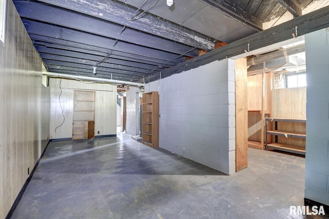 1845 S Bluff Blvd, Clinton, IA 52732 - below grade area featuring concrete block wall